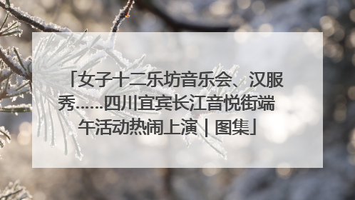 女子十二乐坊音乐会、汉服秀……四川宜宾长江音悦街端午活动热闹上演｜图集