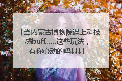 当内蒙古博物院遇上科技感buff……这些玩法，有你心动的吗↓↓↓