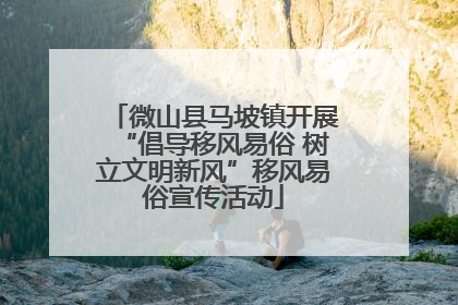 微山县马坡镇开展“倡导移风易俗 树立文明新风”移风易俗宣传活动