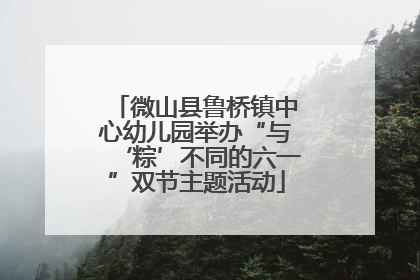 微山县鲁桥镇中心幼儿园举办“与‘粽’不同的六一”双节主题活动