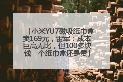 小米YU7磁吸纸巾盒卖169元，雷军：成本巨高无比，但100多块钱一个纸巾盒还是贵