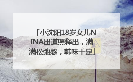 小沈阳18岁女儿NINA出道照释出，满满松弛感，韩味十足
