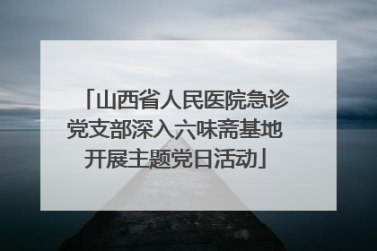 山西省人民医院急诊党支部深入六味斋基地开展主题党日活动