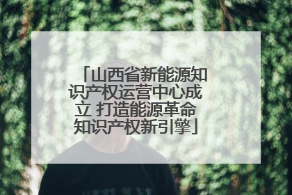山西省新能源知识产权运营中心成立 打造能源革命知识产权新引擎
