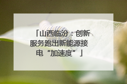 山西临汾：创新服务跑出新能源接电“加速度”