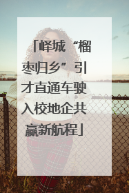 峄城“榴枣归乡”引才直通车驶入校地企共赢新航程