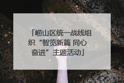 崂山区统一战线组织“智览新篇 同心奋进”主题活动
