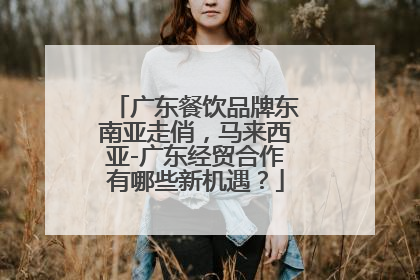 广东餐饮品牌东南亚走俏，马来西亚-广东经贸合作有哪些新机遇？