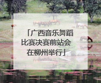 广西音乐舞蹈比赛决赛前站会在柳州举行