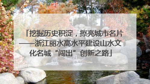 挖掘历史积淀，擦亮城市名片——浙江丽水高水平建设山水文化名城“闯出”创新之路
