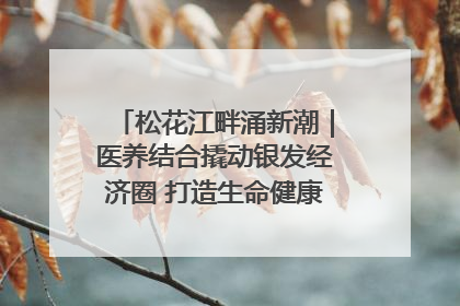 松花江畔涌新潮｜医养结合撬动银发经济圈 打造生命健康产业新样本