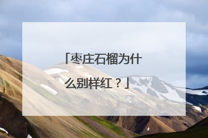 枣庄石榴为什么别样红？