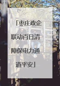 枣庄政企联动百日清障保电力通道平安