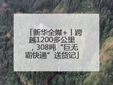 新华全媒+丨跨越1200多公里，308吨“巨无霸快递”送货记