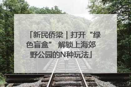 新民侨梁｜打开“绿色盲盒” 解锁上海郊野公园的N种玩法