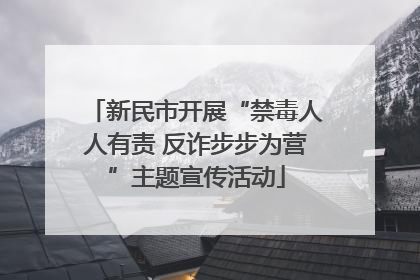 新民市开展“禁毒人人有责 反诈步步为营”主题宣传活动