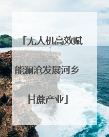 无人机高效赋能澜沧发展河乡甘蔗产业