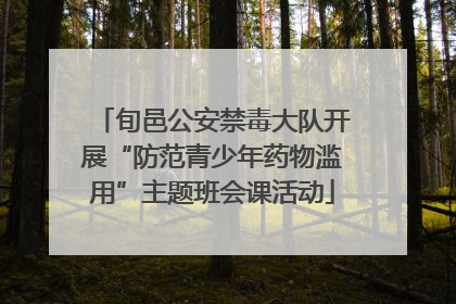 旬邑公安禁毒大队开展“防范青少年药物滥用”主题班会课活动