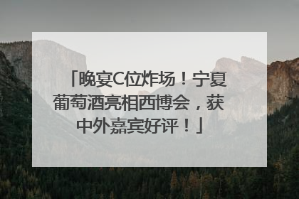 晚宴C位炸场！宁夏葡萄酒亮相西博会，获中外嘉宾好评！