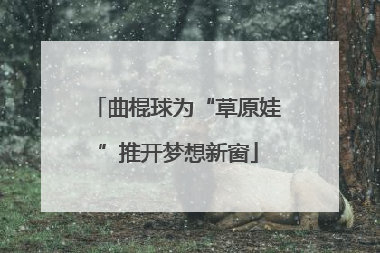 曲棍球为“草原娃”推开梦想新窗