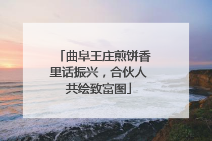 曲阜王庄煎饼香里话振兴，合伙人共绘致富图