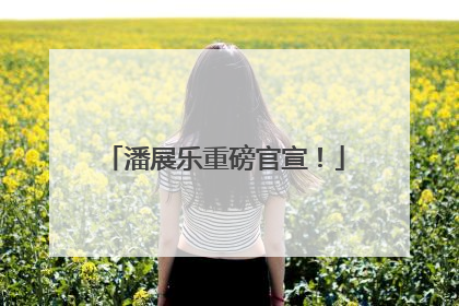 潘展乐重磅官宣！