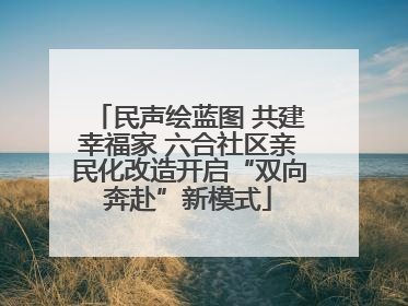 民声绘蓝图 共建幸福家 六合社区亲民化改造开启“双向奔赴”新模式