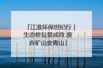 江淮环保世纪行｜生态修复显成效 废弃矿山变青山