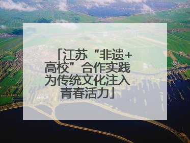 江苏“非遗+高校”合作实践为传统文化注入青春活力