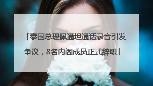 泰国总理佩通坦通话录音引发争议，8名内阁成员正式辞职
