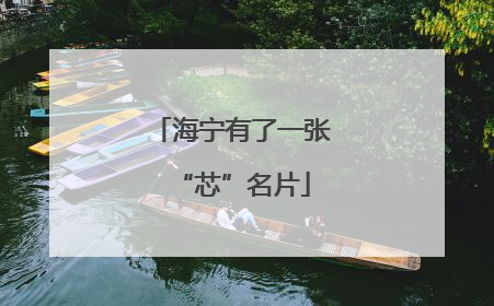 海宁有了一张“芯”名片
