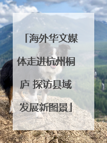 海外华文媒体走进杭州桐庐 探访县域发展新图景