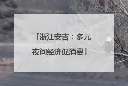浙江安吉：多元夜间经济促消费