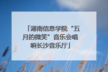 湖南信息学院“五月的微笑”音乐会唱响长沙音乐厅