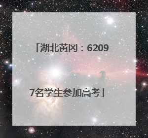 湖北黄冈：62097名学生参加高考