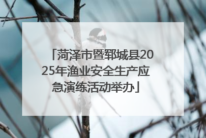 菏泽市暨郓城县2025年渔业安全生产应急演练活动举办