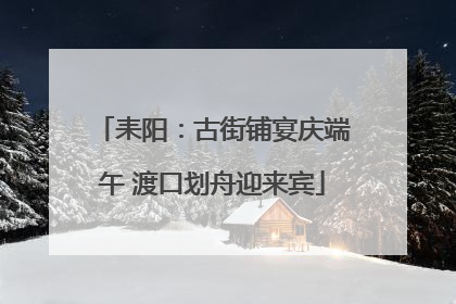 耒阳：古街铺宴庆端午 渡口划舟迎来宾