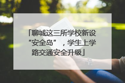 聊城这三所学校新设“安全岛”，学生上学路交通安全升级