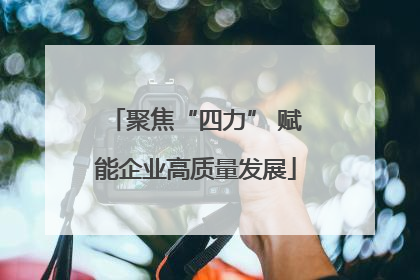 聚焦“四力” 赋能企业高质量发展