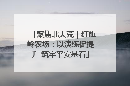 聚焦北大荒｜红旗岭农场：以演练促提升 筑牢平安基石