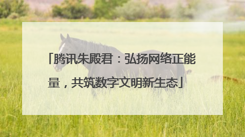 腾讯朱殿君：弘扬网络正能量，共筑数字文明新生态