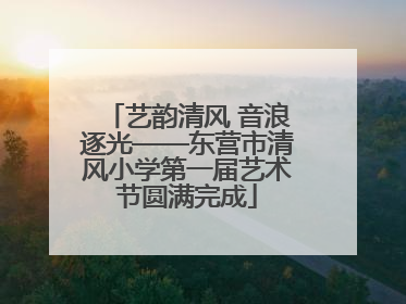 艺韵清风 音浪逐光——东营市清风小学第一届艺术节圆满完成