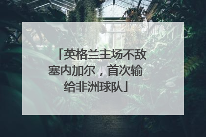英格兰主场不敌塞内加尔，首次输给非洲球队