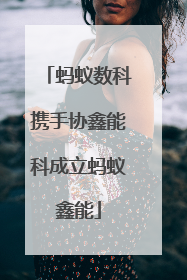 蚂蚁数科携手协鑫能科成立蚂蚁鑫能