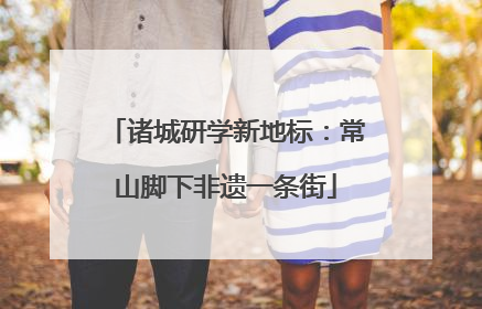 诸城研学新地标：常山脚下非遗一条街
