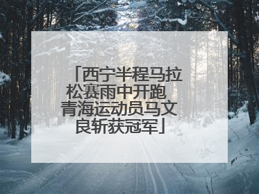 西宁半程马拉松赛雨中开跑 青海运动员马文良斩获冠军