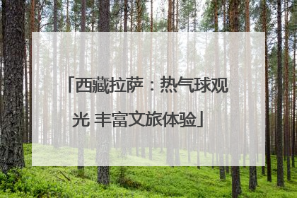西藏拉萨：热气球观光 丰富文旅体验