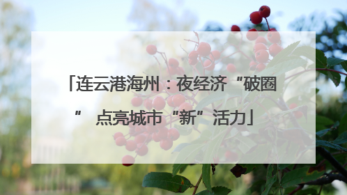 连云港海州：夜经济“破圈” 点亮城市“新”活力
