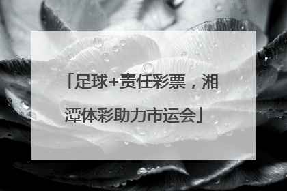 足球+责任彩票，湘潭体彩助力市运会