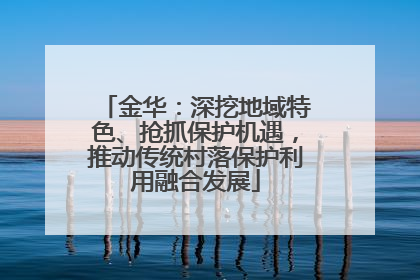 金华：深挖地域特色、抢抓保护机遇，推动传统村落保护利用融合发展